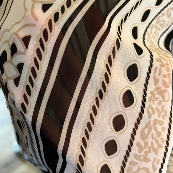JM Collection, sheer top, large - perfect for layering; over a cami/swimsuit - Picture 5 of 6